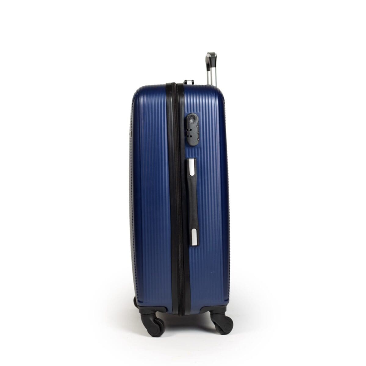 αριστερή πλευρά βαλίτσας σε μπλε χρώμα