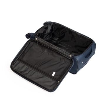 Εσωτερικό βαλίτσας υφασμάτινης μπλε