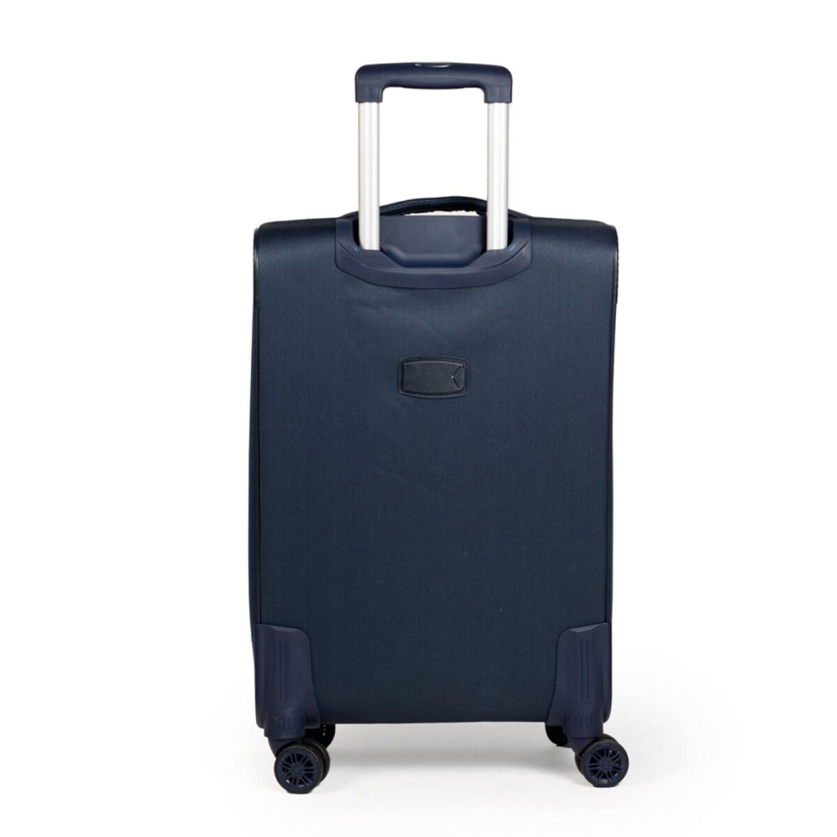 Πίσω πλευρά βαλίτσας με ταμπελάκι για στοιχεία σε μπλε χρώμα
