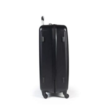 Βαλίτσα μεσαία με κλειδαριά , υλικό abs σε χρώμα μαύρο .