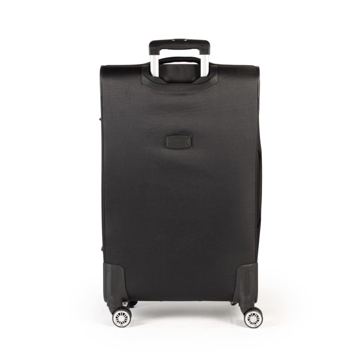 Πίσω πλευρά βαλίτσας με ταμπελάκι για στοιχεία σε μαύρο χρώμα