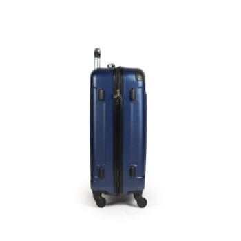 Δεξιά πλευρά βαλίτσας με πατόκουμπα σε χρώμα μπλε