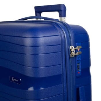 βαλίτσα με κλειδαριά tsa σε χρώμα μπλε