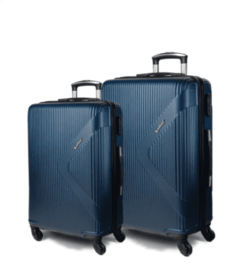 Βαλίτσα μεσαία , μεγάλη με κλειδαριά , υλικό abs σε χρώμα μπλε .