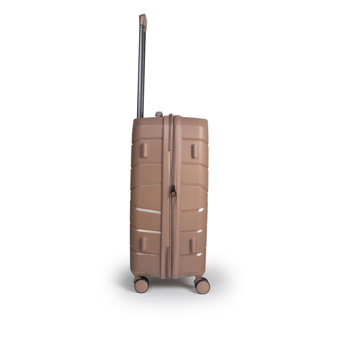 Βαλίτσα μεσαία με tsa lock διπλά ροδάκια από πολυπροπυλένιο άθραυστο υλικό και επέκταση σε ροζ χρώμα