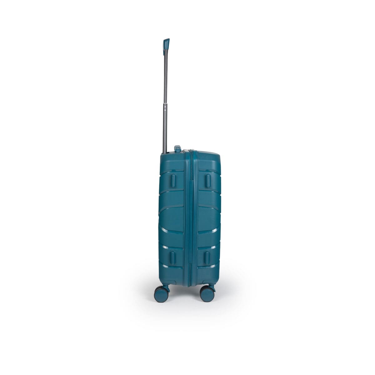 Βαλίτσα χειραποσκευή με tsa lock διπλά ροδάκια από πολυπροπυλένιο άθραυστο υλικό σε πετρόλ χρώμα