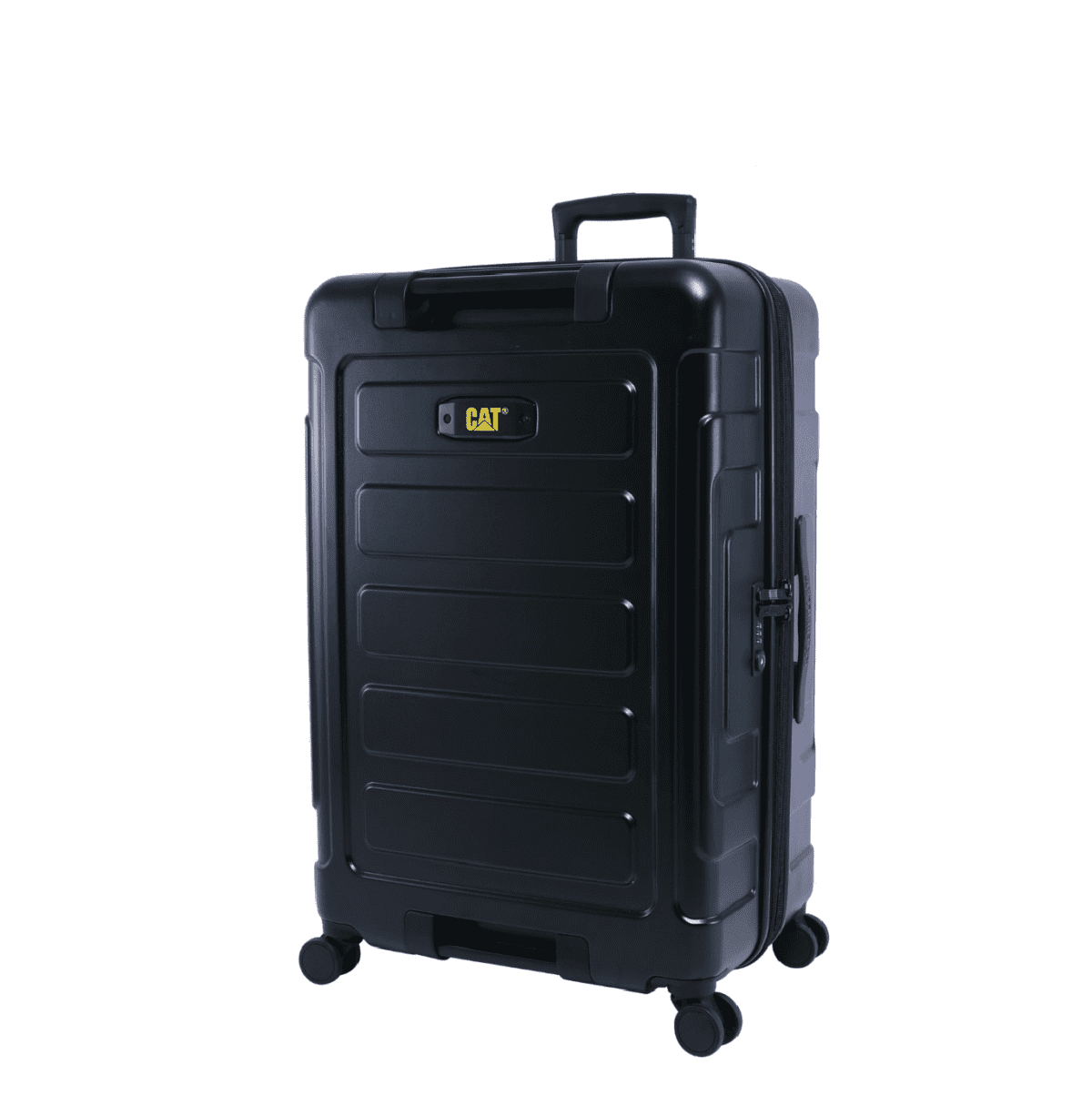 Βαλίτσα μεσαία με διπλά ροδάκια , tsa lock από πολυπροπυλένιο υλικό σε μαύρο χρώμα