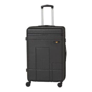 Βαλίτσα με διπλά ροδάκια από abs υλικό σε μαύρο χρώμα