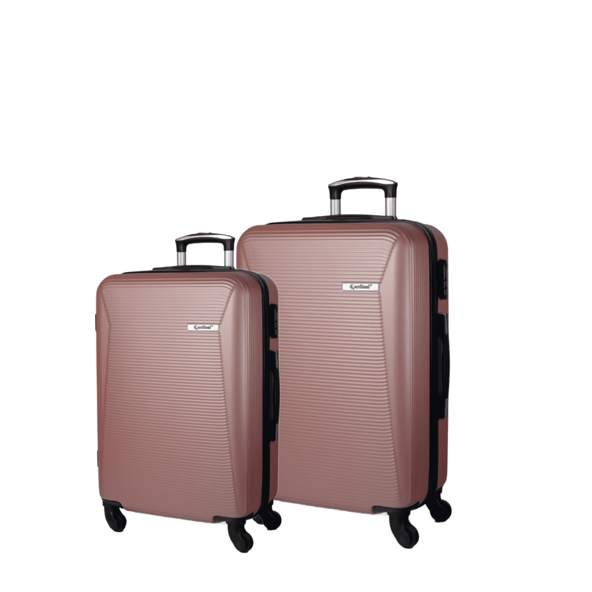 Βαλίτσες καμπίνας, μεσαία με κλειδαριά , υλικό abs σε χρώμα ροζ .