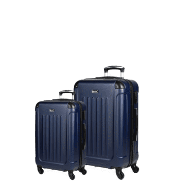 Βαλίτσες μικρή(καμπίνας) ,μεσαία με κλειδαριά , υλικό abs σε χρώμα μπλε προστατευτικά στις γωνίες .