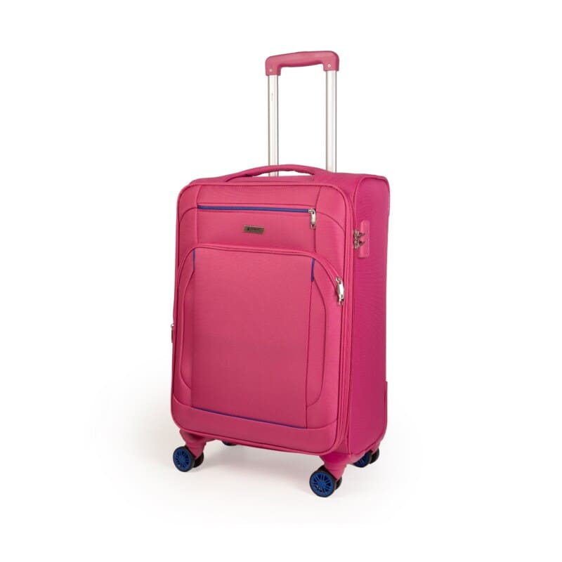 Βαλίτσα σε ροζ χρώμα υφασμάτινη