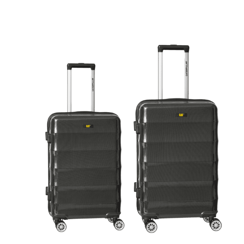 Βαλίτσες μεσαία, μεγάλη με tsa lock διπλά ροδάκια από pc+abs σε μαύρο χρώμα