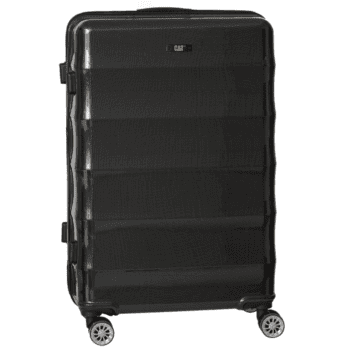 Βαλίτσα μεγάλη με tsa lock διπλά ροδάκια από Pc άθραυστο υλικό και επέκταση σε μαύρο χρώμα